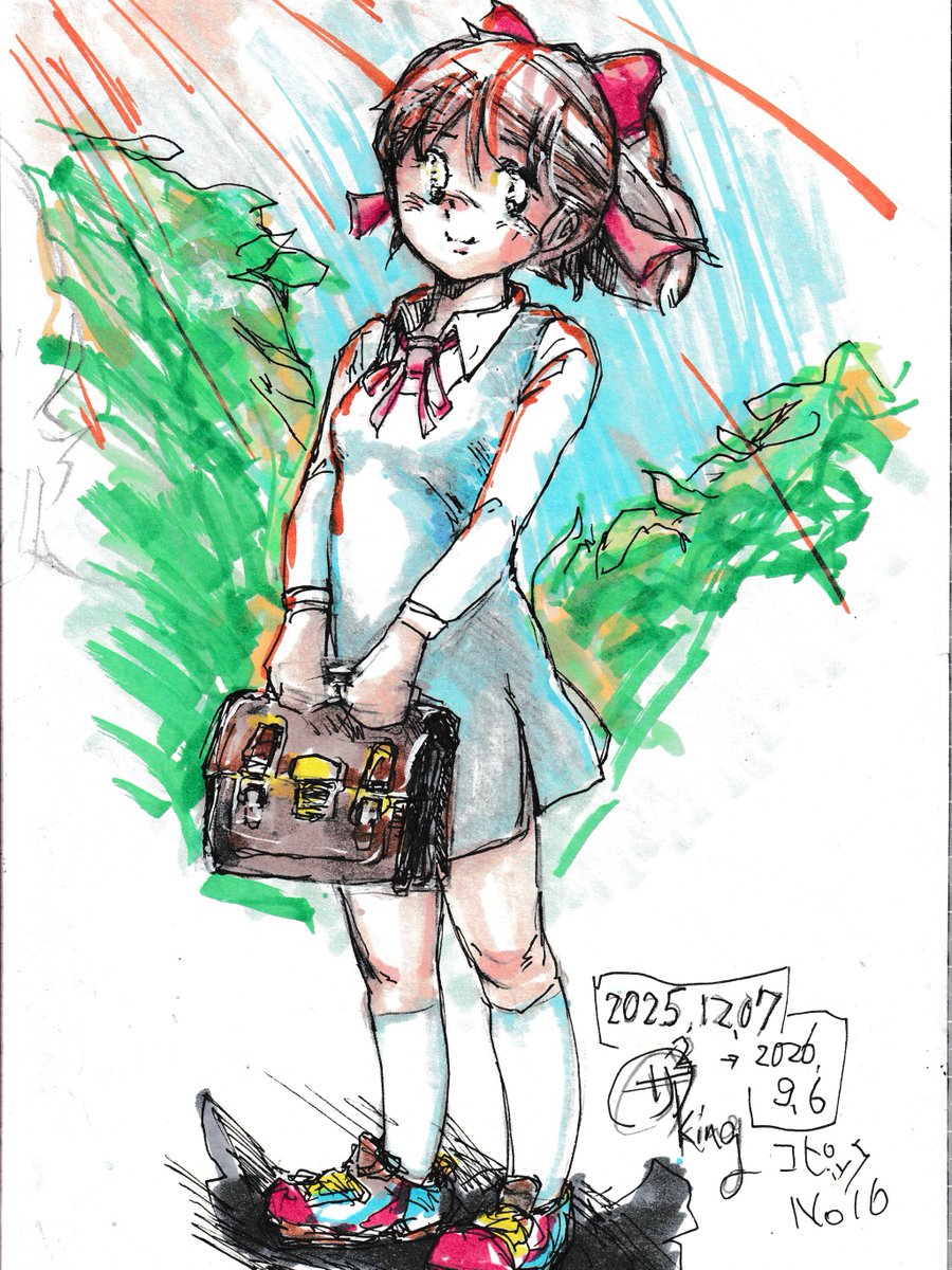 mshkssk's tweet photo. コピック15 なんか、あかが強い感じで💦 https://t.co/9c7A2lmHNC