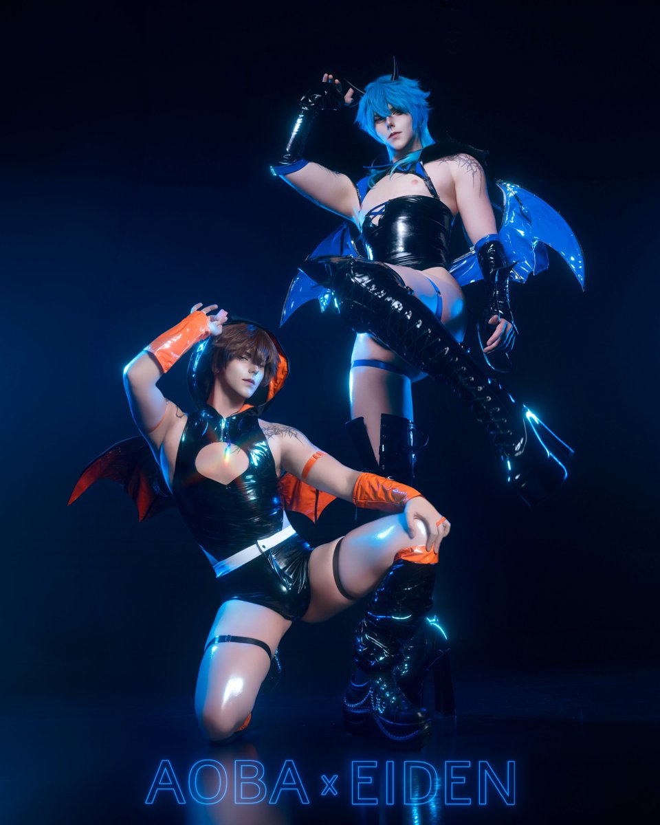 yaopuri_cos's tweet photo. Dramatical murder x Nu:Carnival Collab with great yaoi kings Aoba and Eiden! https://t.co/eRQlKscwKG