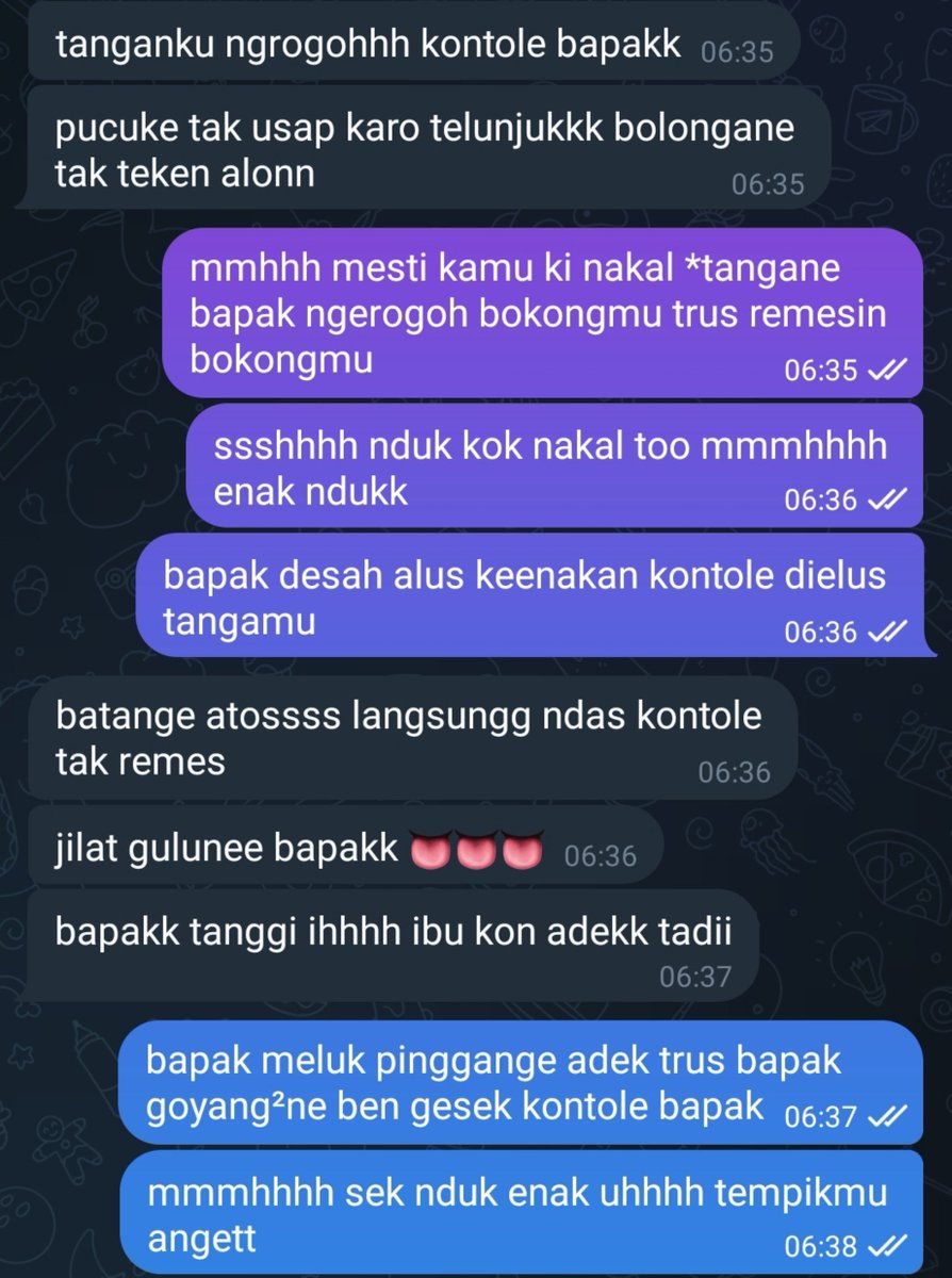 Dewaspacy's tweet photo. isuk isuk dijak kenthu anak wedok #incest #chatseks #morningsex #chatsexkasar #binal https://t.co/VP6LtcKaYE