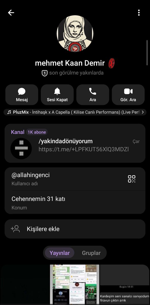 Bravomehme4zb3's tweet photo. ⚠️her türlü suç var bunlarda lütfen gereken yapılsın artık (c31k) adı telegram grubu hayvanlara eziyet Başbakana mizah içerikli paylaşım

#C31KTutuklansın 
#egm 
#siberay https://t.co/uPxguUZFtB