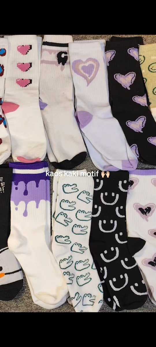 khelrniel's tweet photo. cakep semua motifnya 🤩 
kaos kaki motif https://t.co/5OjC8fMKwX https://t.co/DHPeMmQhmG