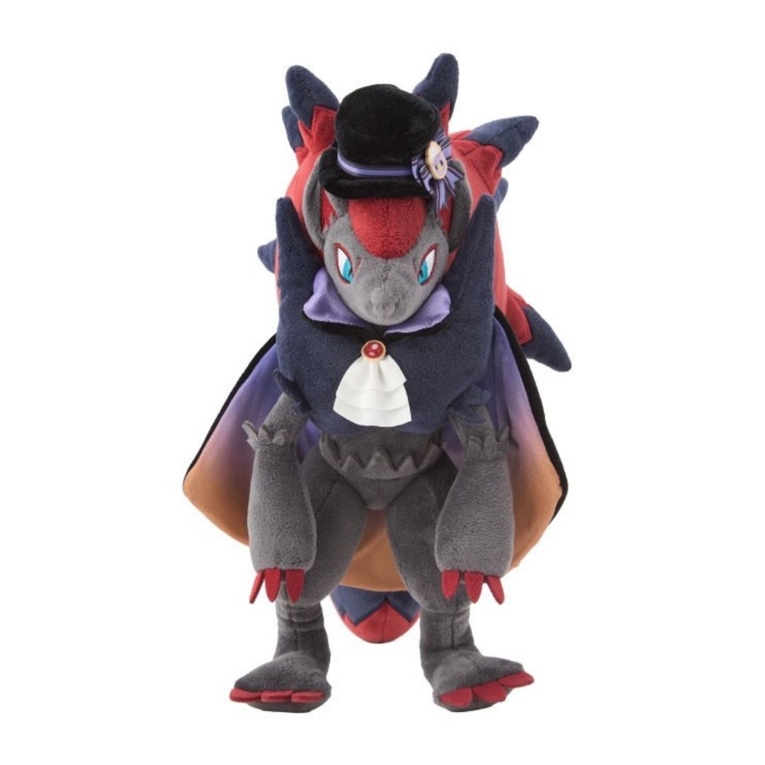 mecchaJP's tweet photo. Who knew Zoroark could look this good as a vampire? 🧛🖤✨
Pokémon Halloween 2026 Magic Hour Illusion! Plush Zoroark 🖤 Use our "Notify Me When Available" feature to get an email alert! 
🛑https://t.co/KqCONFzVZr

#PokemonHalloween #PokemonHalloween2026 #Zoroark #Pokemon https://t.co/4zxJB67TED