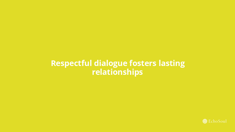 EchoSoulApp's tweet photo. Respectful dialogue fosters lasting relationships

Daily affirmations from your friends @echosoulapp https://t.co/10tLreGWQI