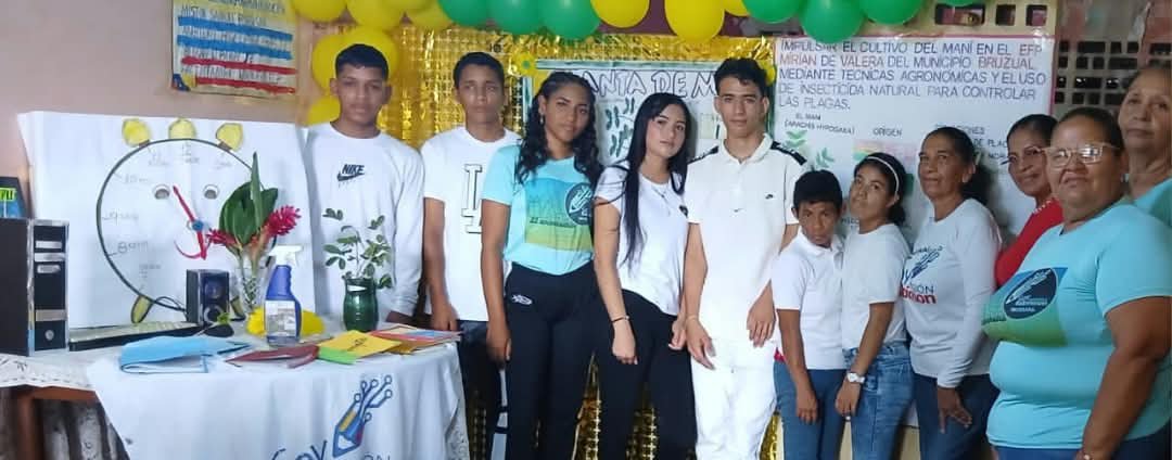 MROBINSONYARA's tweet photo. #05Sep Cierre de proyecto en el ambiente Hugo Chávez Frías II en el mcpio Bruzual con la facilitadora Norma Ortiz en el área agrícola, lograron el control de plagas mediante la elaboración de un insecticida natural para el cultivo de maní.
@NicolasMaduro 
@HectoRodriguez https://t.co/suOIzJIaa9