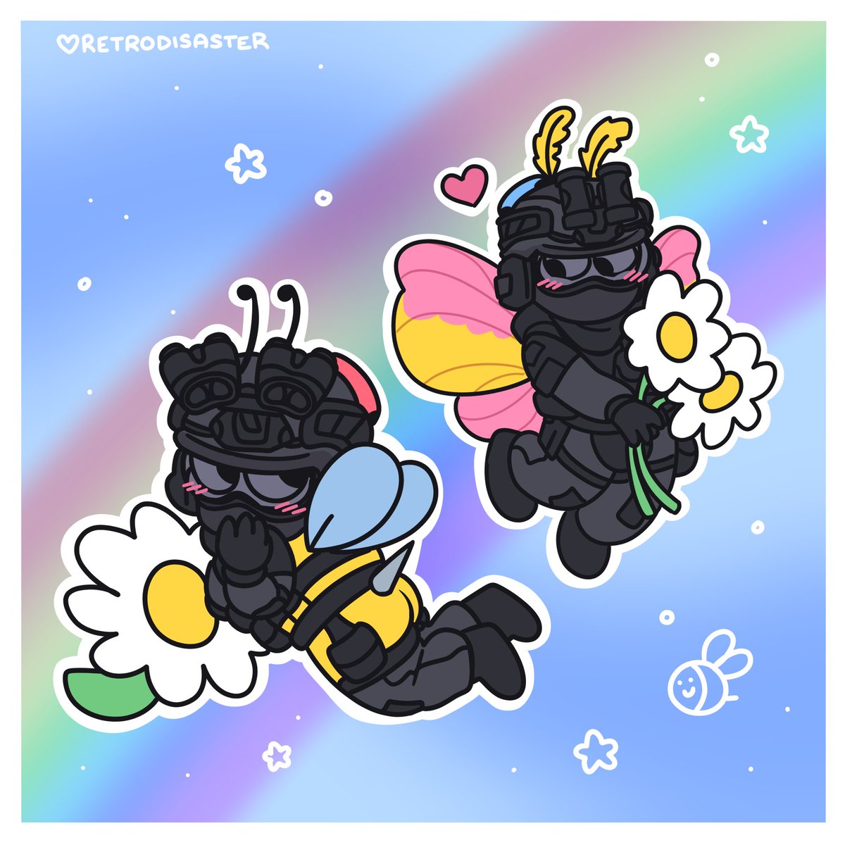 retrodisasterR6's tweet photo. Tactical D-platoon Beeliff and Helmoth 🩷 🐝 🦋 #readyornot #readyornotgame #voidinteractive https://t.co/LkmONaHkFo