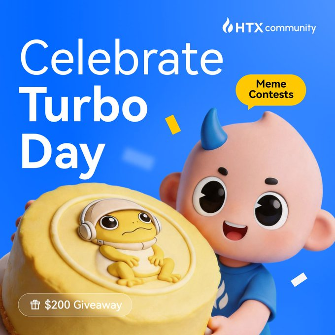 HTX_Global's tweet photo. 🥳Happy Birthday Turbo!

Let's celebrate with a meme contest:
🎂 Comment your turbo x HTX meme 
🎂 RT + tag a friend
🎂Follow @HTX_Global @TurboToadToken

10 legends split $200. 
 #HTXTurboDay https://t.co/EkcUqLPQ1e