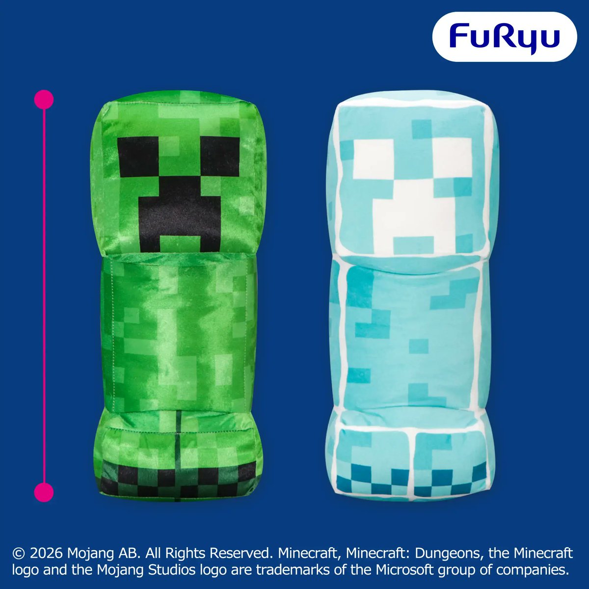 CRAZINE_net's tweet photo. ⛏️Minecraftのプライズが2種追加で計8種になりました。クリーパーとダイヤモンドクリーパーが並ぶ超BIGぬいぐるみと、デフォルメマスコットが9月3週から登場。9月のラインナップ、じわじわ厚くなってきましたね！
#クレーンゲーム #CRAZINE #マインクラフト #Minecraft https://t.co/LjtGE7MWAP
