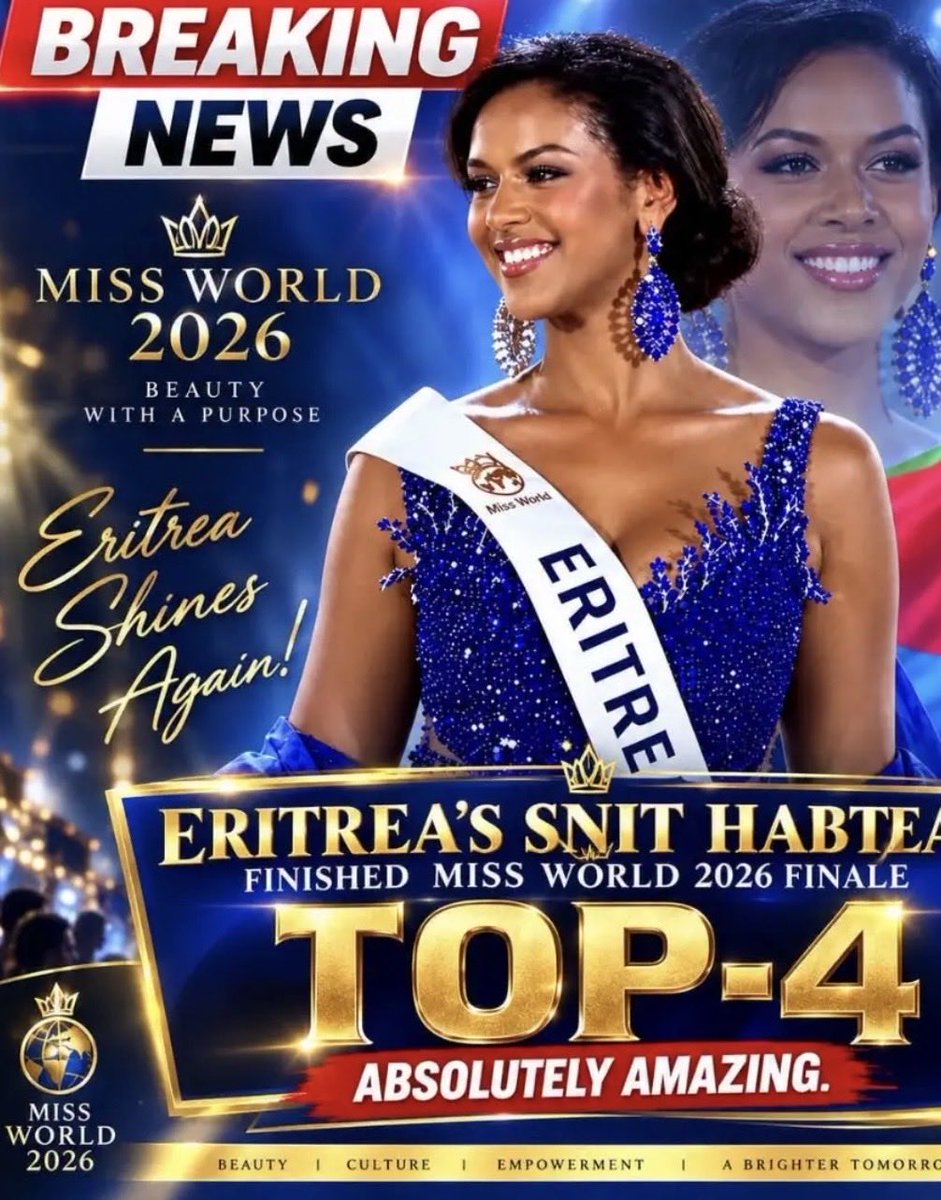 WendyFG39's tweet photo. @itsEritrea Not only Eritreans,but ppl fm  different parts of the #world voted for #SiniteHabteab 

1)#Eritreans are☝️at heart ♥️
2) This’s not about politics
3) #Sinite #Snite teen took heavy responsibility after her mother became sick &amp;turned it into purpose
4)Her humble,kind character etc https://t.co/8P1MXKnjOu