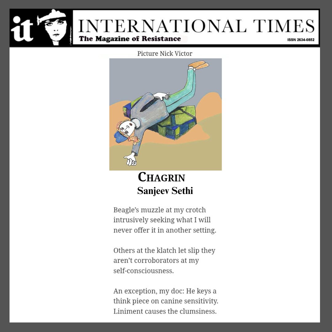 sanjeevpoems3's tweet photo. International Times, based in the UK, published my poem on September 5, 2026. I am sharing it with you — my thanks to Nick Victor. https://t.co/DeESkygC0i