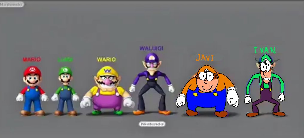 TeamDeKnotchOff's tweet photo. theres like mario luigi wario waluigi javi and ivan, javi and ivan being not that popular only appearing in games like mario kart 7

#PizzaTower #MarioBros https://t.co/dBE2keB07u