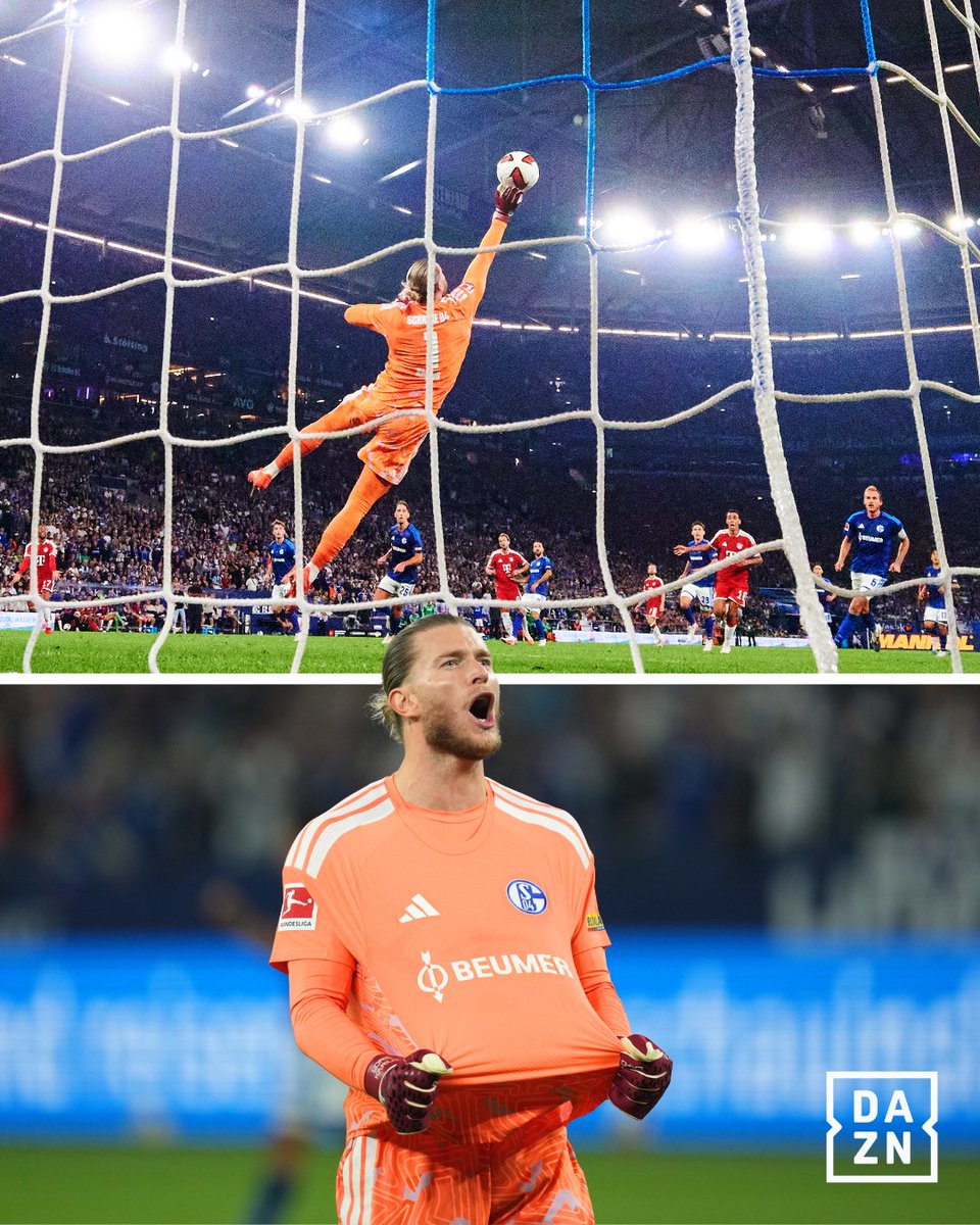 DAZNFootball's tweet photo. Football always gives you another chance. 🥹🧤

Eight years after a Champions League final that defined Loris Karius’ career for all the wrong reasons, the German goalkeeper is writing a very different story at Schalke.

Today, he produced a Man of the Match performance against Bayern Munich, making several huge saves to keep the defending champions scoreless in a 0-0 draw.

What a journey. 💙👏 #Bundesliga