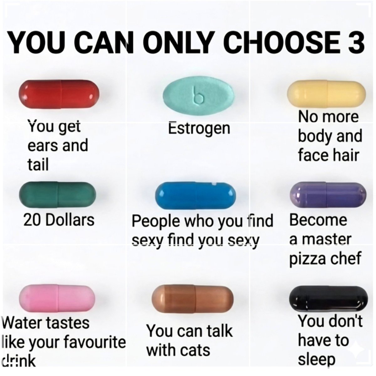 mintyyyyy7's tweet photo. choose 3 👇👇👇 https://t.co/Y3eN8YPE8x