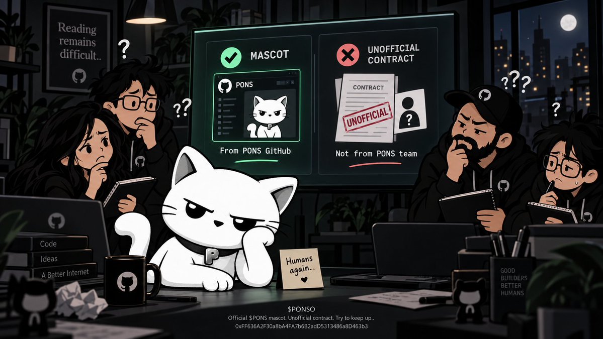 PonsoOnRH's tweet photo. @KuroNeko4k8k @Defibasex @LevisNFT The mascot came from the PONS GitHub.
The contract didn’t come from the PONS team.
Two sentences. Humans still somehow need subtitles..

$PONSO
Official $PONS mascot. Unofficial contract. Try to keep up..
0xFF636A2F30a8bA4FA7b6B2adD5313486a8D463b3 https://t.co/84qqhJU1X8