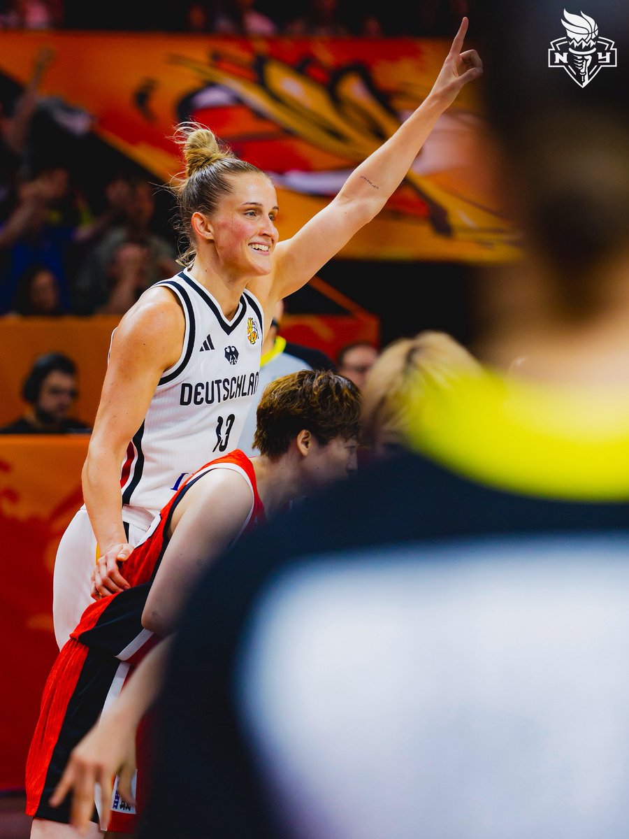 nyliberty's tweet photo. Leo &amp; @DBB_Basketball secure their first win of the @FIBAWWC in front of a SOLD OUT crowd 🇩🇪🔥

Germany takes down Japan, 74-58, in Berlin! 👏 https://t.co/RZEMxhK0F6