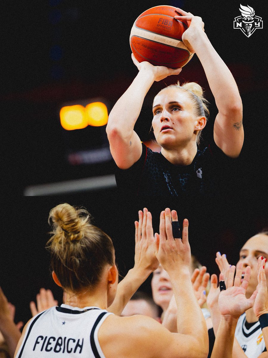 nyliberty's tweet photo. Leo &amp; @DBB_Basketball secure their first win of the @FIBAWWC in front of a SOLD OUT crowd 🇩🇪🔥

Germany takes down Japan, 74-58, in Berlin! 👏 https://t.co/RZEMxhK0F6