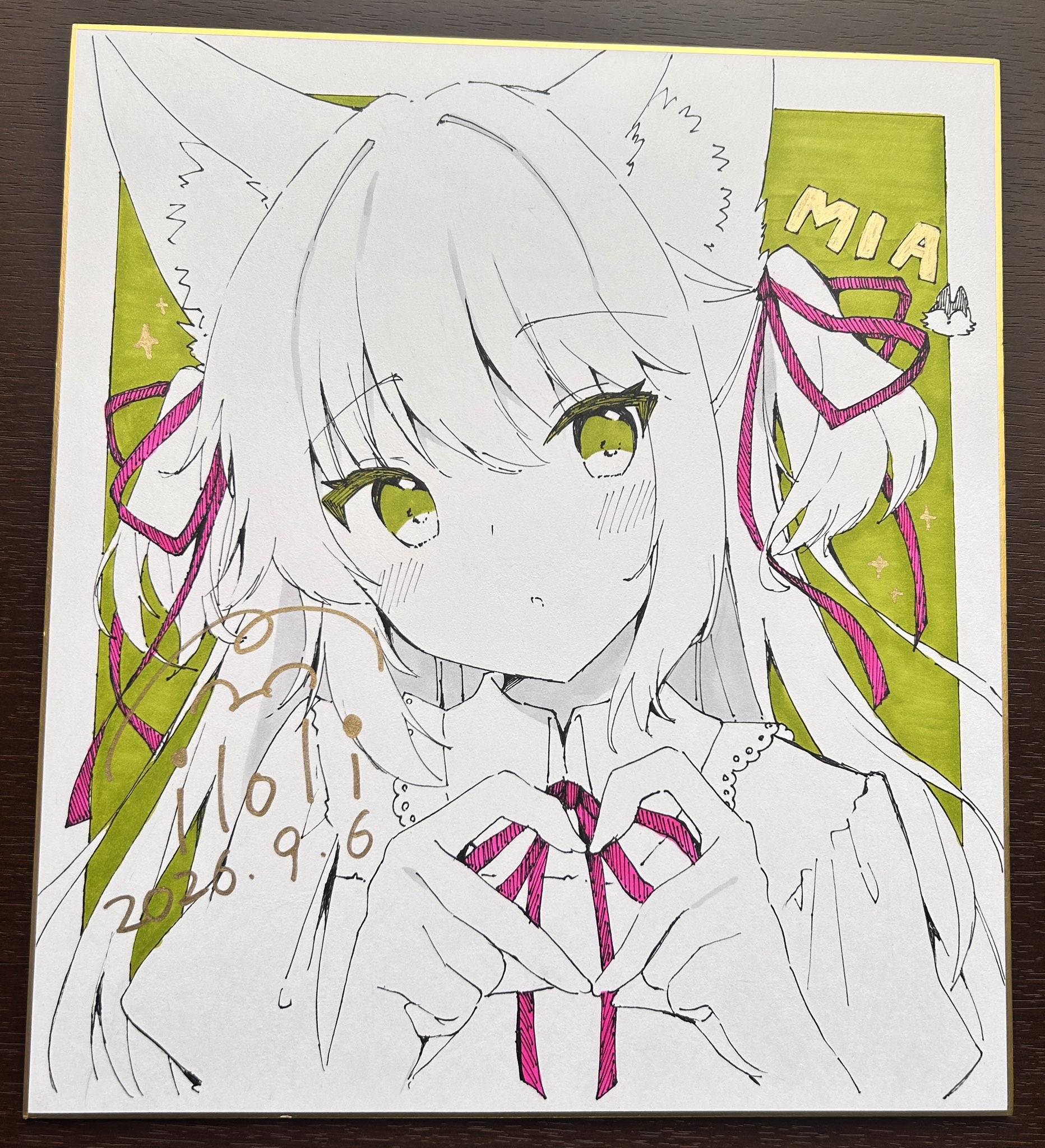 恋小いろり🌸9/6こみトレ4号館C59a в X: „色紙も描きました✨ミア