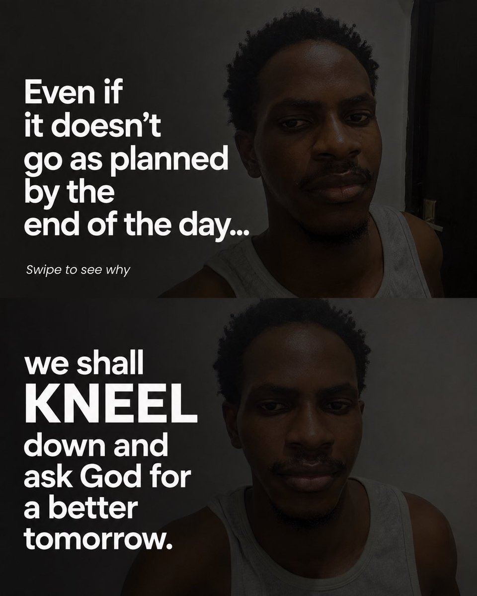 SamuelObyr's tweet photo. I get frustrated when my prayers didn’t get answered the way I asked.
Then I realized every “delay” was God protecting me from something I couldn’t see, and every “no” was Him saying “I have something better.”
So now, even when the day falls apart, I don’t panic. I kneel. https://t.co/zoVq0EZlTM