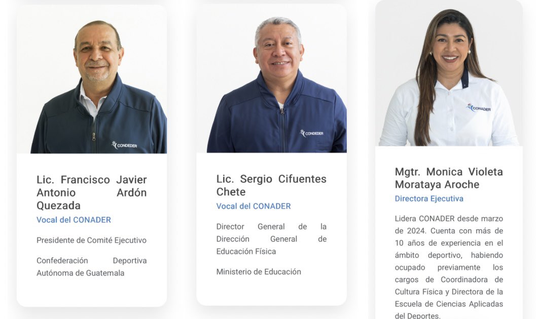 Sonny_Figueroa's tweet photo. El presidente del CONADER es Rafael Augusto Robles Cabrera que fue nombrado por el presidente Bernardo Arévalo

¿@BArevalodeLeon está de acuerdo con que el delegado que usted nombró denuncie penalmente al diputado José Chic?

Gerardo Aguirre no es ni el presidente del CONADER, pero parece que controla a todos sus integrantes, quienes lo obedecen.

La directora ejecutiva del CONADER, Mónica Violeta Morataya Aroche anunció la denuncia contra el diputado José Chic que estaba fiscalizando.

El CONADER es un nido de corrupción.