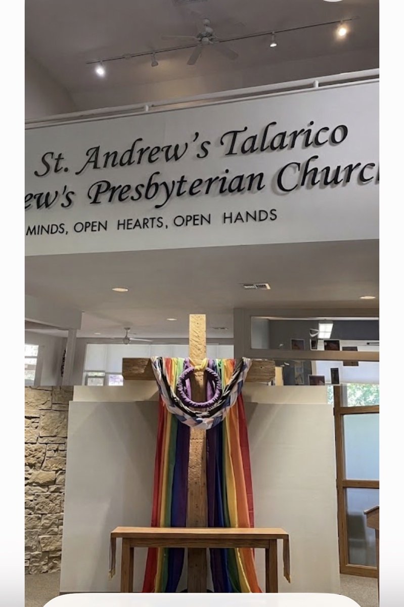 sammach58's tweet photo. @TeamTalaricoHQ That flag should not be on the cross or in any church https://t.co/U0yzYRoXWB