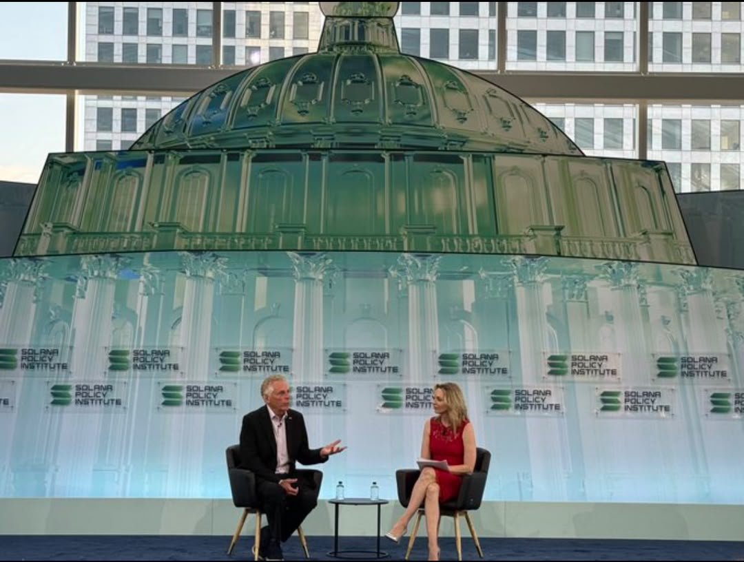 kristinsmithpr's tweet photo. Thank you, former Governor TerryMcAuliffe, for a great conversation on the future of digital assets in the U.S. to close out today's SolanaInstitute Summit.
His closing thoughts for the audience: Get engaged and vote. Reach across the aisle. And, finally, "let's go crypto!" https://t.co/dXdHnJ7PJX