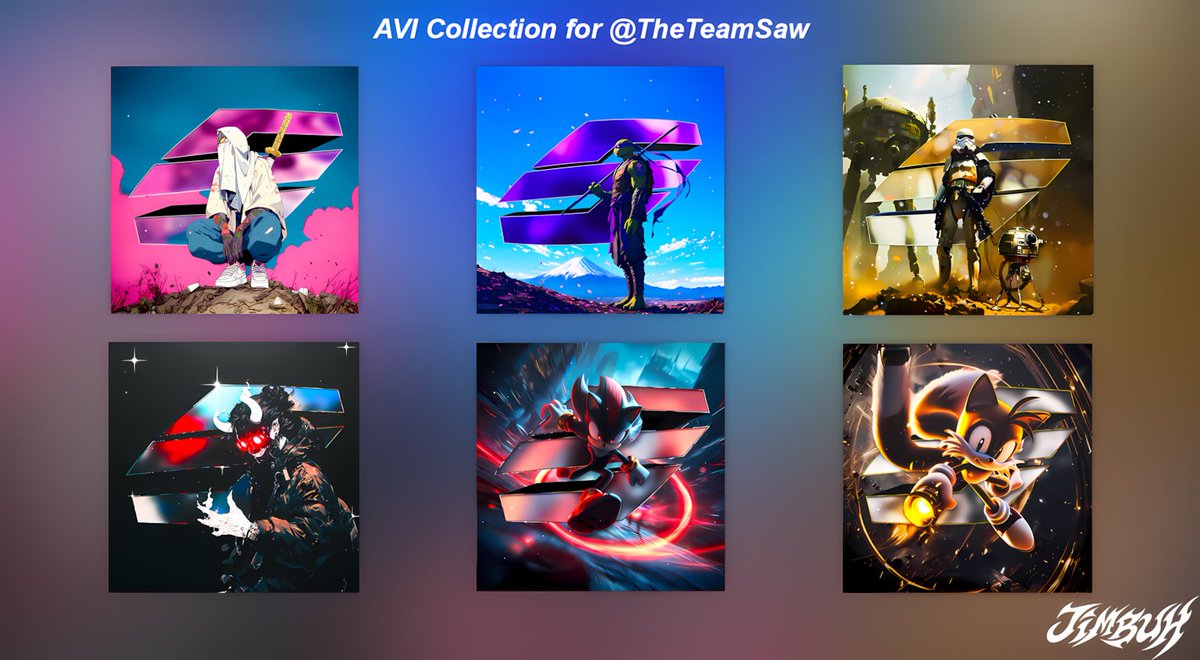 Jxmbuh's tweet photo. AVI Collection for @TheTeamSaw over the past few weeks when I had some time.

Had so much fun working with the logo

@TheSawStudios 
@CreativesSync https://t.co/EQn3NTUcZe