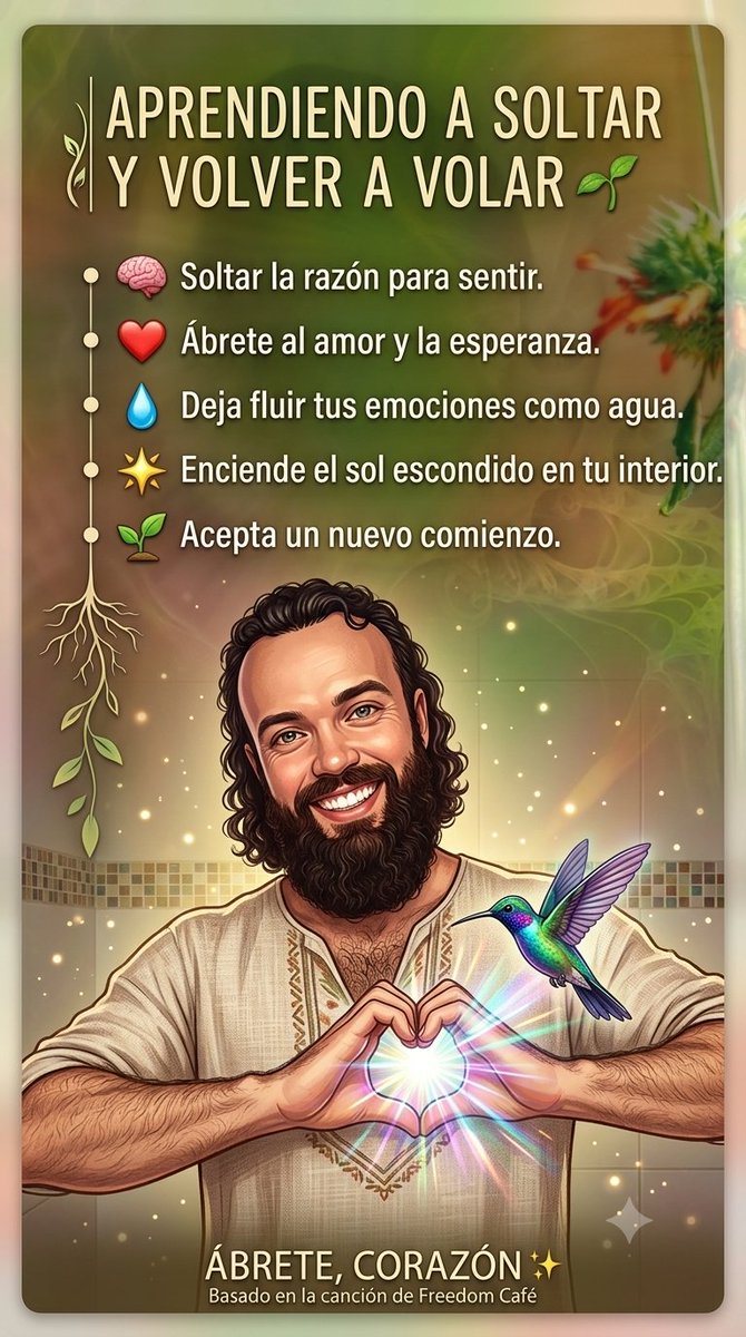 NicoExitoso's tweet photo. ❤️ A veces la vida nos invita a cerrar ciclos, sanar heridas y volver a confiar. No porque todo haya sido perfecto, sino porque merecemos seguir creciendo.🌱

✨Abrir nuevamente el corazón no significa olvidar lo que vivimos; significa aceptar nuestra historia, aprender de ella. https://t.co/zHf3wSuesG