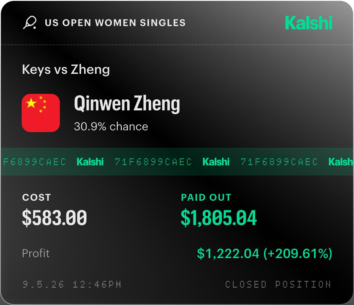 Pesogambles's tweet photo. They tried to bury us… BANGG! What a comeback from Qinwen Zheng. Madison Keys sold lol https://t.co/OgVGERcGSn