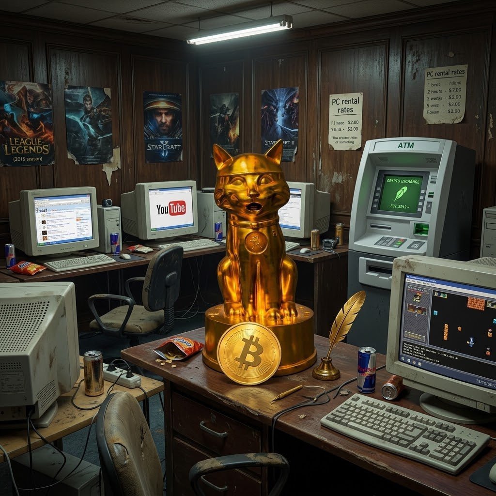 GoldenCatHOOD's tweet photo. Somewhere in here, the lore began.     

Scroll back to 2015. https://t.co/830EXmBe51