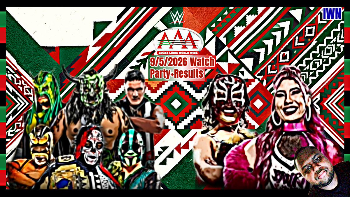TheVillianIWN's tweet photo. My #AAAEnFox #33 2026 Watch Party + Results is LIVE SOON! 🚨 La Catalina vs Adelicious &amp; Los Vipers/Dinámico vs El Fiscal, La Parka &amp; Mr. Iguana! LIVE on IWN! #LuchaLibreAAA #LaCatalina #MrIguana #LaParka #WWExAAA

https://t.co/9IktE2m4iq https://t.co/fQgm4Iyioc