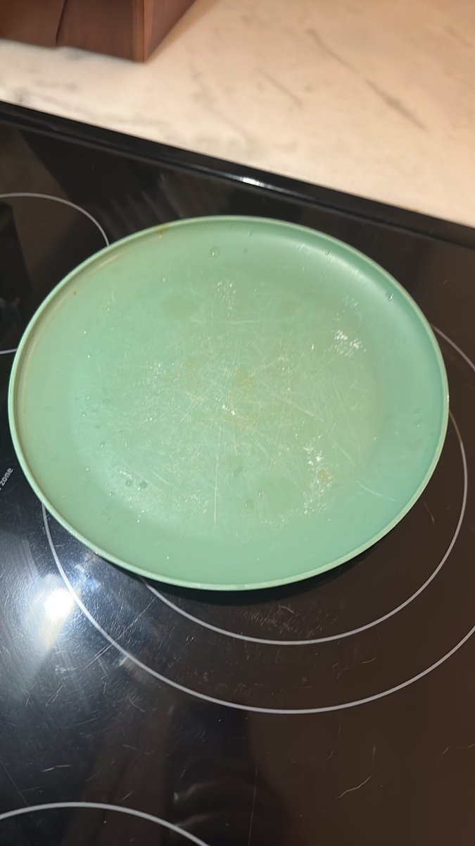 UncleAfterDark's tweet photo. @GoodVideoBye @Dollar I thought I was the only one that autistically used his special green plate while the rest of the family ate on real plates. https://t.co/QCIiTCaBHV