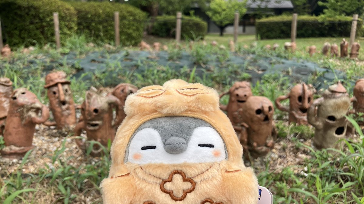 obshbrs's tweet photo. 土偶ちゃん、お迎えから1年の時を経てようやく古墳デビュー(？)してきました！

①ドキドキ 古墳体験編 https://t.co/0bJhtnMxJ8