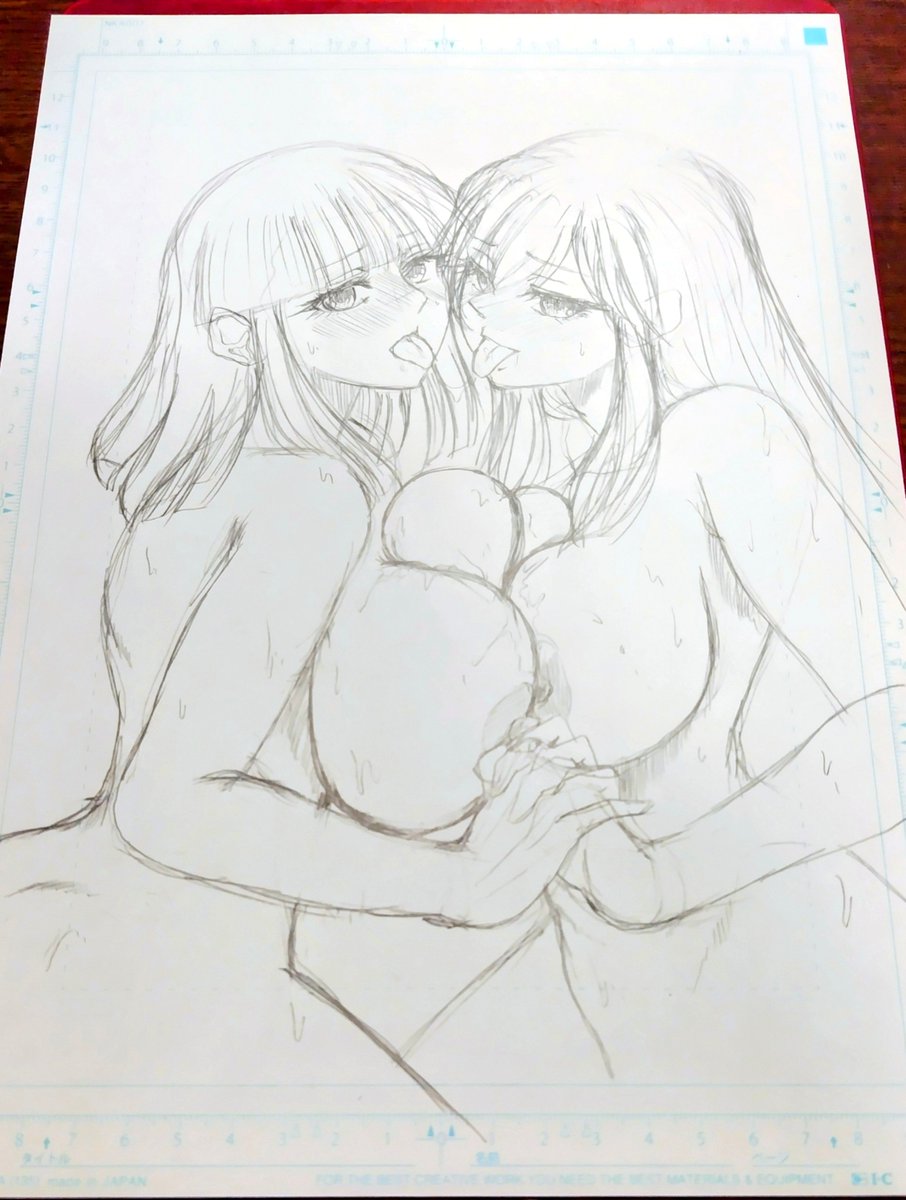 R1828065415's tweet photo. イロリリドスケべっくす漫画の表紙的なアレ
タイトルの乗せ方に一苦労しそうてかタイトル考えてないな https://t.co/LKuGVDFD8V