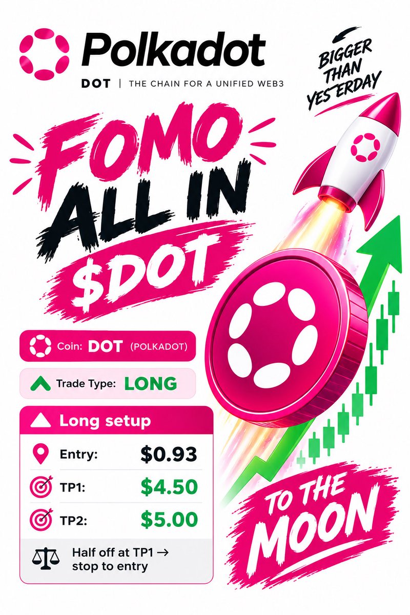 TomLeeDot's tweet photo. Send it to the moon polkadot:native 

#Polkadot #Crypto #Wallstreet #BTC @Polkadot https://t.co/dtFTM6e4p6