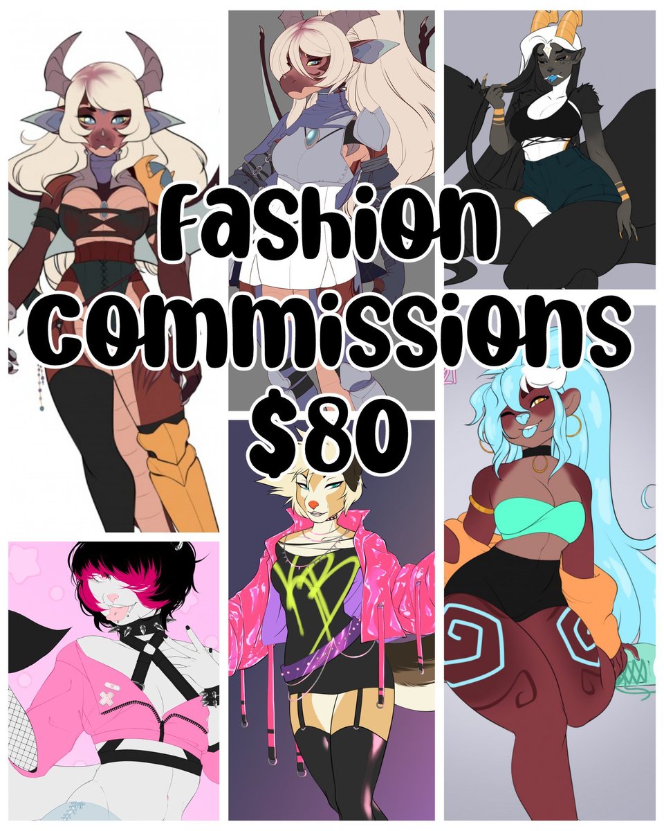 KatibaraArt's tweet photo. Fashion commissions available!
Custom designs, full body, no shading.

I'm taking 2-3 of these at this time!
DM or comment to claim. Please provide SFW references if possible.

RTs appreciated. https://t.co/F8972arWLz