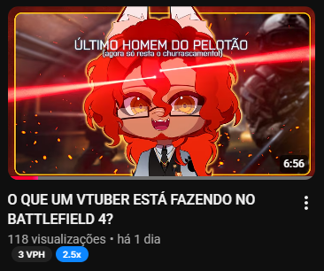 FoxSpartanVT's tweet photo. 🦊~ Bem, depois de uns 7 meses sem postar nada, é legal ver que meu video longo ainda alcança algumas pessoas. 

Muito obrigado pelas 100 views nessa brincadeirinha! ✨❤ https://t.co/H5RwGoqLPY