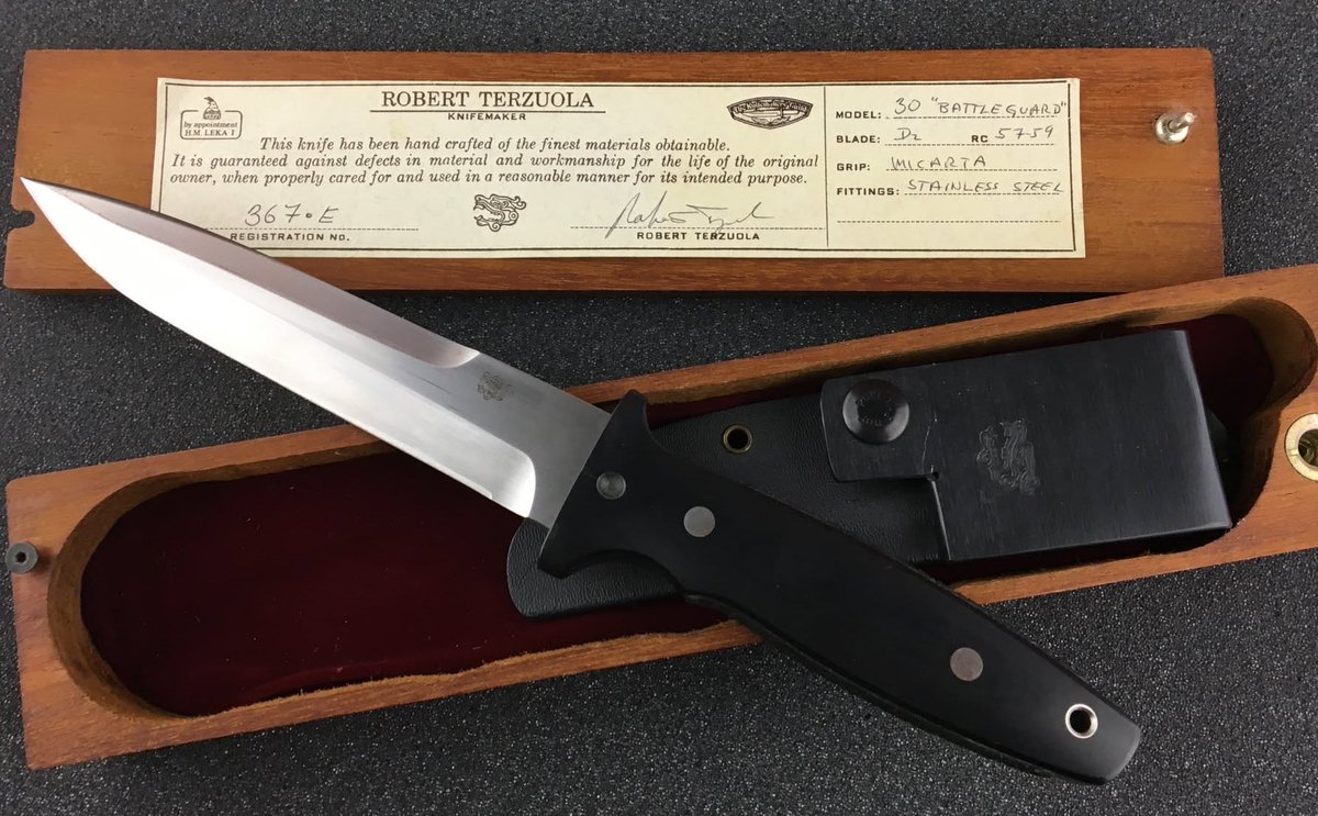 AllKnivesMatter's tweet photo. This beautiful early 80's vintage Terzuola M30 Battleguard was the inspiration for the now retired Gryphon Knives M30A1. https://t.co/dCEMwVzgjl
