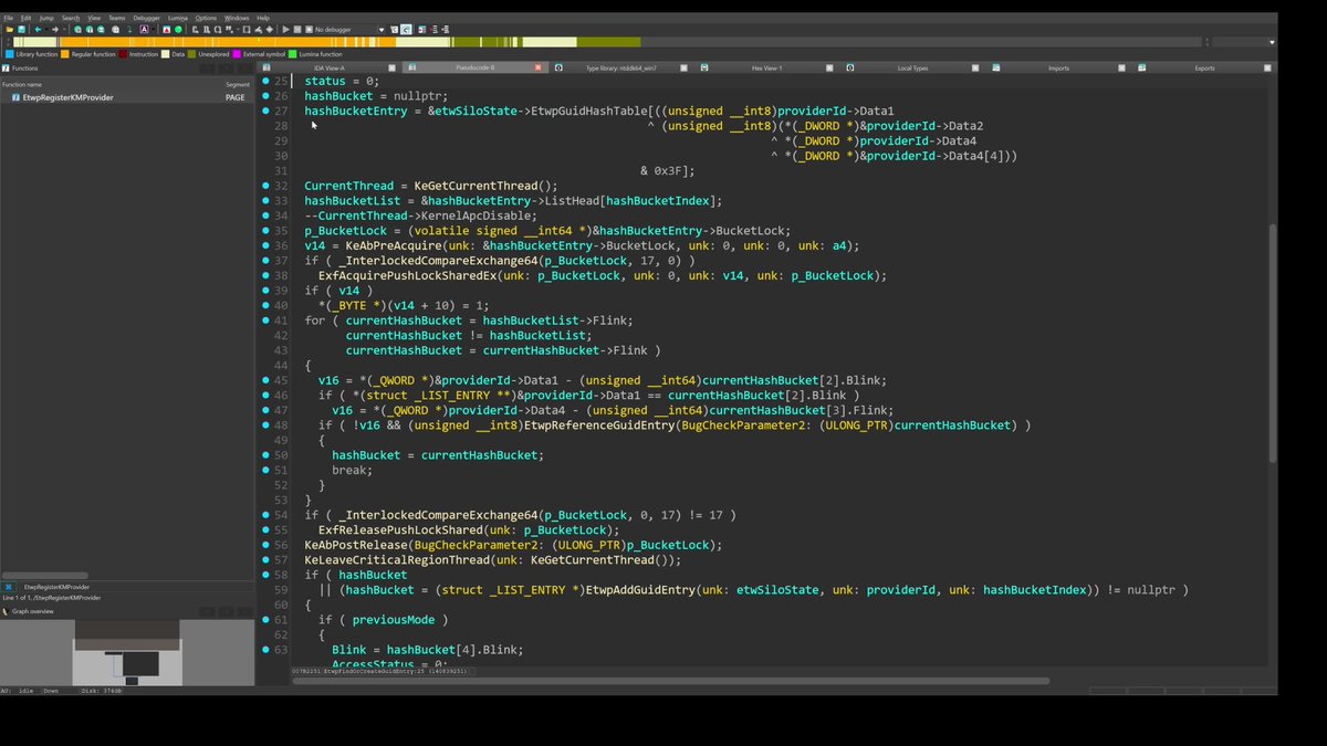 cr3ghost's tweet photo. Detection engineers, red teamers, malware analysts, reverse engineers and blue teams: if EDR bypass, EDR blinding, BYOVD, rootkits or Ring 0 tradecraft interests you, @Idov31 has published an absurd amount of FREE Windows security research.

Nidhogg: 25+ rootkit / EDR tampering capabilities, easily be integrated with your C2 framework.

NovaHypervisor: VT-x + EPT defense when the kernel itself may already be compromised or abused through BYOVD.

Jormungandr: Jormungandr is a kernel implementation of a COFF loader, allowing kernel  developers to load and execute their COFFs in the kernel.

Cronos: PoC for a new sleep obfuscation technique (based on Ekko) leveraging waitable timers to RC4 encrypt the current process and change the permissions from RW to RX to evade memory scanners.

Venom: Venom is a library that meant to perform evasive communication using stolen browser socket

Sandman: Sandman is a backdoor that is meant to work on hardened networks during red team engagements.

MrKaplan: MrKaplan is a tool aimed to help red teamers to stay hidden by clearing evidence of execution.

And the blog goes much deeper: Windows drivers, WinDbg, IRPs/IOCTLs, ObRegisterCallbacks, process/thread/image callbacks, registry callbacks, IRP + SSDT hooking, APC injection, kernel-to-user injection, AMSI bypass, ETW/ETW-TI tampering, credential access, PPL, callback removal/tampering and the primitives EDRs depend on for visibility.

Then you get into PatchGuard, KVA Shadow, CR3/address-space internals, VBS, VTL0/VTL1, HVCI, VMX, VMCS, VM-exits, VMCALL, EPT, EPT hooks and the bigger question: how do you defend an endpoint when Ring 0 itself can no longer be trusted?

Red teamers: study EDR bypass/blinding, kernel post-ex, BYOVD, covert execution, sleep obfuscation and unconventional C2. Detection engineers + blue teams: study exactly what telemetry, callbacks and trust boundaries attackers can manipulate. Malware analysts + reverse engineers: see what modern kernel tradecraft actually looks like under the hood.

The FREE Lord Of The Ring0 series alone could keep you busy for a long time, and the individual project writeups turn the theory into actual implementations.

This is a rare GitHub full of PoCs with basically a public Windows offense-vs-defense research lab.

Blog:
https://t.co/7gpRfTt2OP

GitHub:
https://t.co/0HIDZmI7dN

Bookmark it. Clone the repos. Save the references while everything is public.

#DetectionEngineering #RedTeam #MalwareAnalysis #ReverseEngineering