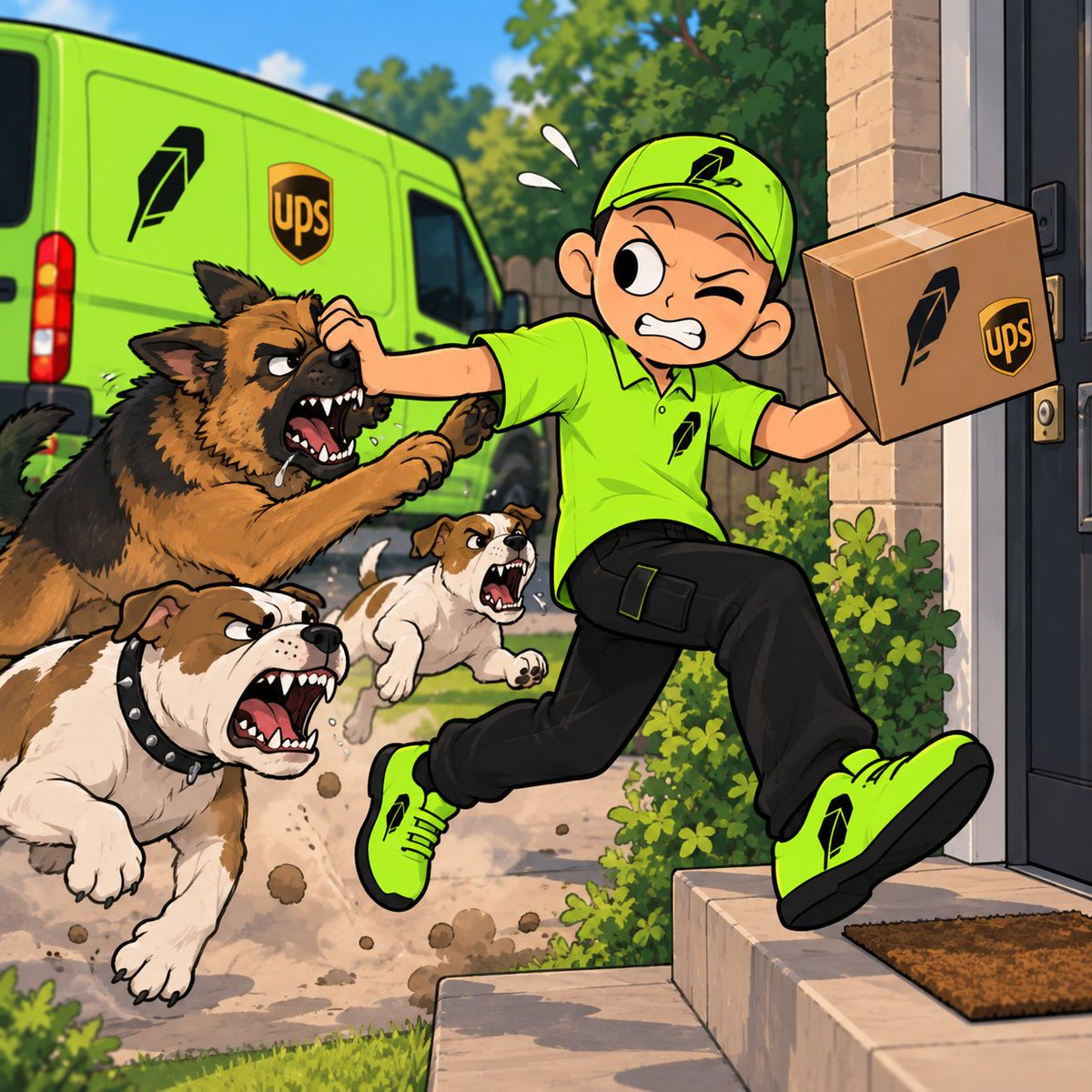 DeliveryGuyRHoo's tweet photo. I will fight dogs if I have to, I need that bonus $Delivery! https://t.co/Qsxv0ugDpi
