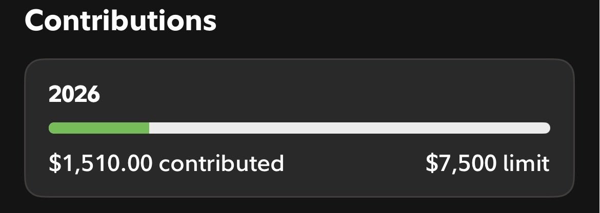 GenteAnormal's tweet photo. Slowly getting my GF to trust the long-term process. Last year she only contributed $300 and is currently at $1,500.

I love when she sends screenshots. I’m so happy for her 🥹 https://t.co/OLlgdBNAR5