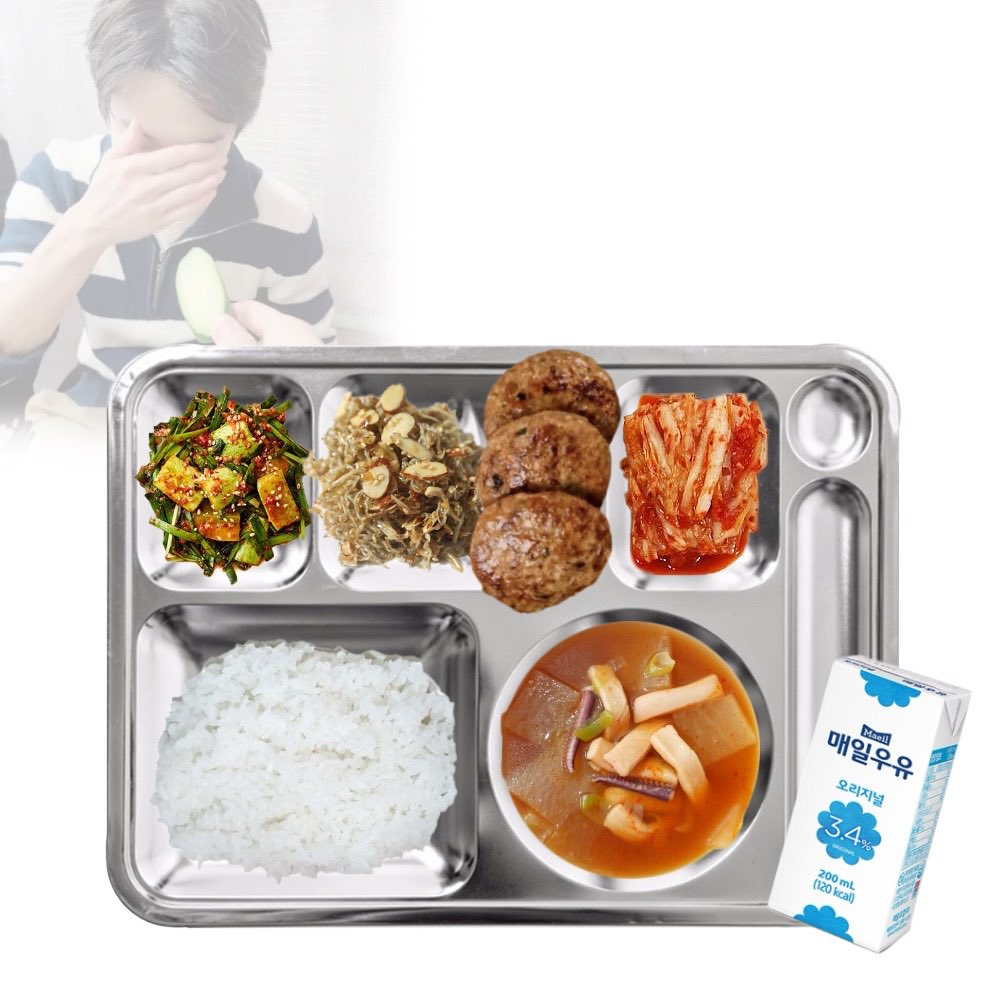 tokki_meal's tweet photo. 26.09.06 (일) 조식

오징어무국
아몬드멸치볶음
떡갈비구이
오이부추무침
백색우유
포기김치
밥

987.18 Kcal https://t.co/4x6MoxnSzM