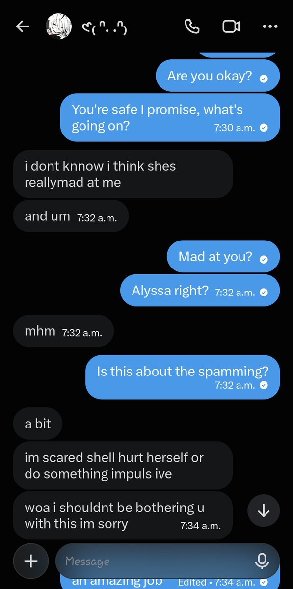 r4dfatale's tweet photo. He's a pedophilic sadist who's vented to her just to make it sexual. He found a picture of her off of tiktok despite having no information on her. He's asked for pictures of her body to compare. Also, he likely has anger issues and lashes out at her often https://t.co/f8QeJqRXqQ