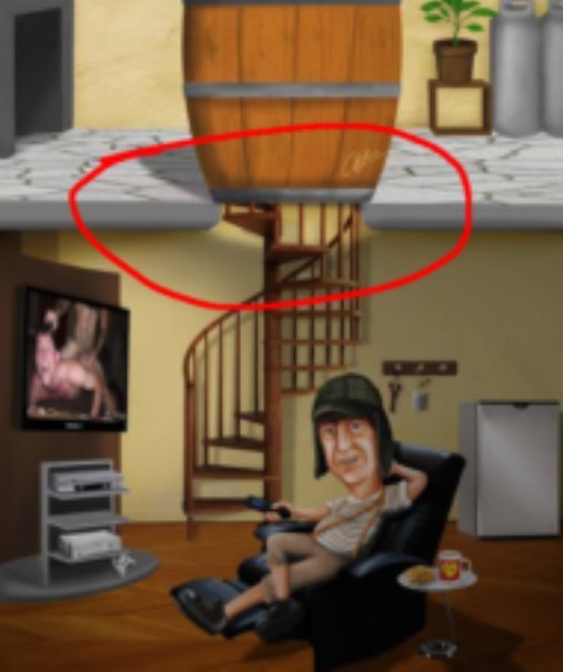MadRher's tweet photo. Quando eu era criança eu pensava mesmo que o Chaves tinha um apertamento debaixo do barril https://t.co/qX38xugWjU