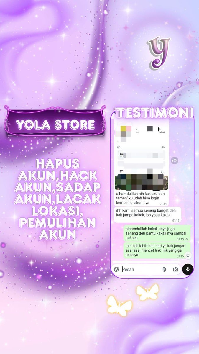 mainfiy's tweet photo. JASA PEMULIHAN AKUN/DELETE AKUN, BERGARANSI RESMI GUYS

KENDALA :#zonajajan
🌼PULIHKAN CHT WA LAMA
🌼JASA SADAP WA/IG
🌼LUPA PASWORD &amp; LUPA DATA2
🌼JASA HAPUS AKUN ALL SOSMED
🌼JASA PULIHKAN AKUN ALL GAME
GOGGLE ,GMAIL,INSTAGRAM,TWITER, FB,TIKTOK,DLL #zonauang

Order WA di BIO‼️ https://t.co/Z6UvWir9Ja