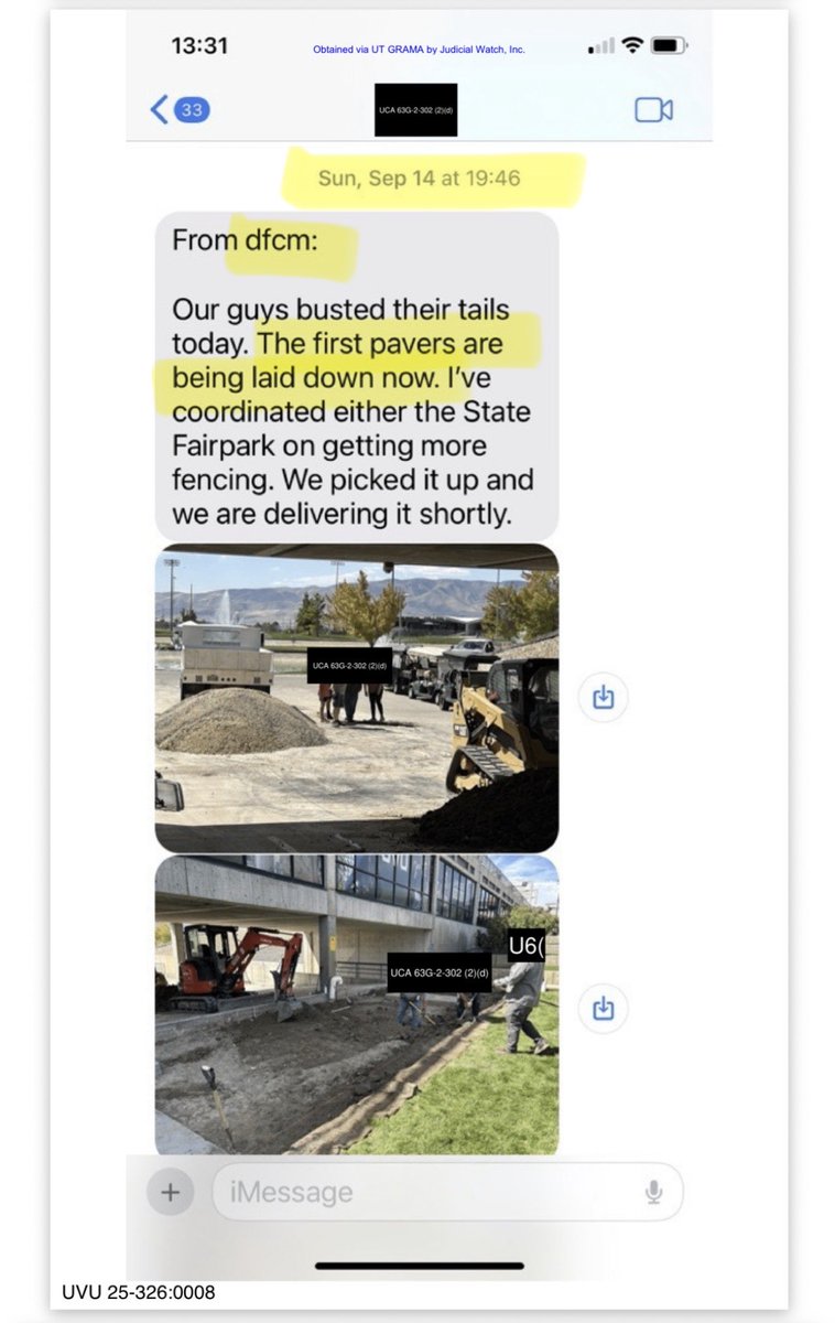 AllyJKiss's tweet photo. Hardest part about debunking a Candace Owens conspiracy theory is figuring out if she has a discernible, consistent, coherent thought about anything. 

No Kash Patel and the Governor of Utah did not instruct anyone to pave over the Charlie Kirk crime scene. No, a secret government group did not mysteriously remove 10-inches of soil. No Dan Merrell wasn’t putting down pavers early Sunday morning. 

Yes the “government” was involved but not the FBI/CIA/MOSSAD/FRENCH FOREIGN LEGION—The Division of Facilities Construction and Management (DFCM). DFCM manages all construction projects for over 3,785 buildings across the State. These include state agency buildings; all of higher education which includes universities, community colleges, and technology colleges; and the Utah State Fair Park. 

Frank Young, Associate Vice President of Facilities Planning at UVU was the official that helped coordinate the cleaning and paving of the site after it was released back to UVU control. He made a declaration under oath attesting to all of this in Judicial Watch’s appeal of records request denial. 

Defense counsel also knows all of this because they were served with the records filed in the appeal according to the certificate of service.

It’s frustrating because her lies are more entertaining and she counts on people to not read posts like this that are more than few sentences. It’s much easier for her to make up fantastical stories than it is for the actual truth tellers out here.