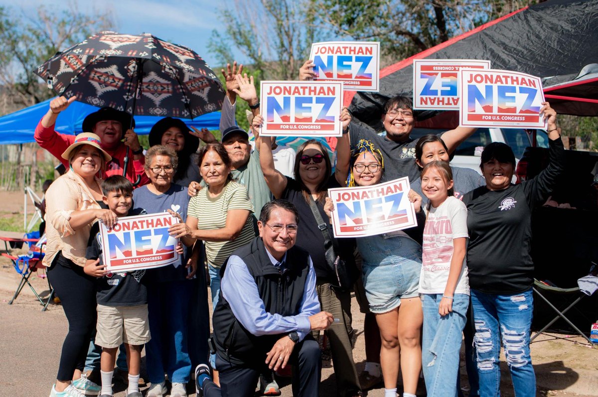 NezForAZ's tweet photo. Thank you to everyone who came out and supported the 99th annual White Mountain Apache parade during America’s 250th birthday with us! I was grateful to see so many people show up and cheering us on! #WarriorUp https://t.co/9Czcv7z88f