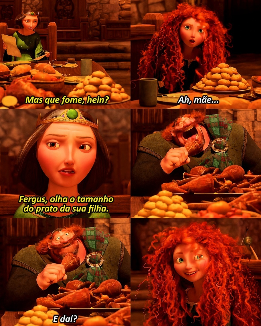 jlinzombie's tweet photo. A Mérida sendo a cópia do pai. Cabelo, olhos e até a fome KKKKKKKKKKKKK

🎥 Valente (2012) https://t.co/SMB6eibHWg