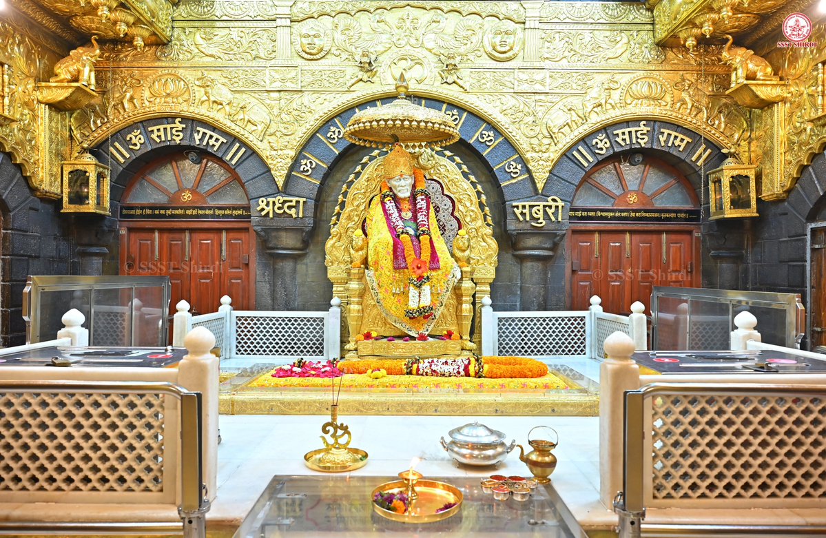 Gottipati4546's tweet photo. *!! ॐ साई राम !!*
*श्री साईबाबा संस्थान विश्वस्त व्यवस्था,शिर्डी*
*!! ॐ Sai Ram !!*
*Shri Saibaba Sansthan Trust, Shirdi*
≈≈≈≈≈≈≈≈≈≈≈≈≈≈≈≈≈ 
*आरती :-शिर्डी माझे पंढरपुर*
*रविवार ०६ सप्टेंबर २०२६*  
*Aarti :-Shirdi Majhe Pandharpur*
*Sunday  06 Sep 2026* https://t.co/xBJ7Us8nAR