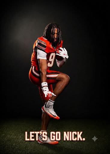 JowersMyra's tweet photo. Sports Illustrated &amp; Nike this picture of my nephew  looks like it should be on the cover of one of your magazines. He’s  A football player WR at Bowling Green state University. 6ft 6  Nick Sowell https://t.co/9M7xyw3VKq