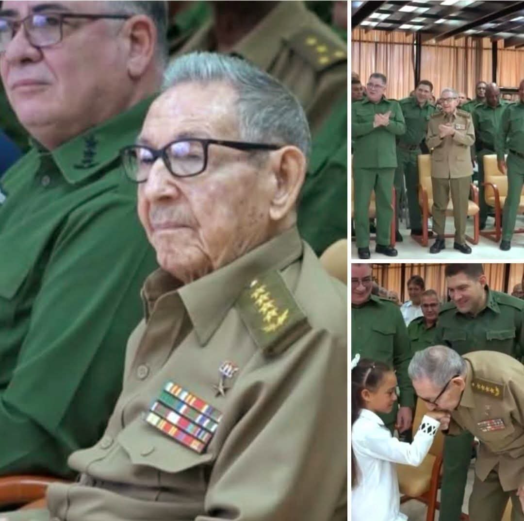 RomanYelina's tweet photo. Firme, sonriente y junto a su pueblo. La verdad no necesita artificios cuando habla el ejemplo. Raúl sigue al frente, demostrando que la dignidad ni se dobla ni se retira. ¡Cuba está firme! 🇨🇺💪 #RaúlEsRaúl #CubaEstáFirme #Cuba https://t.co/cFCARlGt5n
