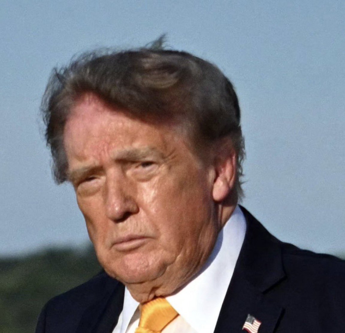 DidDTrumpDie's tweet photo. No, however, he has a new wig now lol https://t.co/BcCw3M5csL